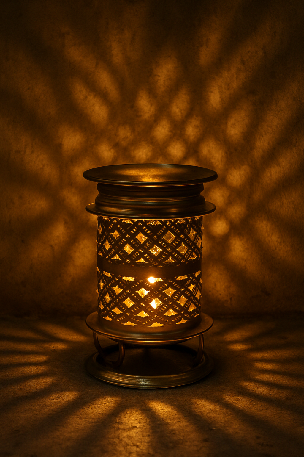 Brass Chimney Akhand Diya