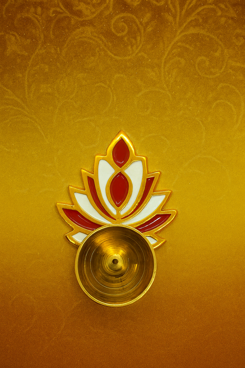 Colorful Lotus Diya