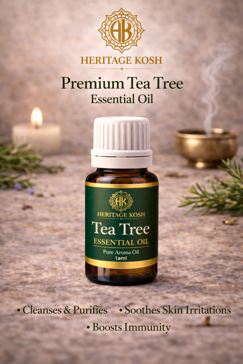 Handcrafted Wellness Self-Care Aroma Oil Set made in India – HeritageKosh