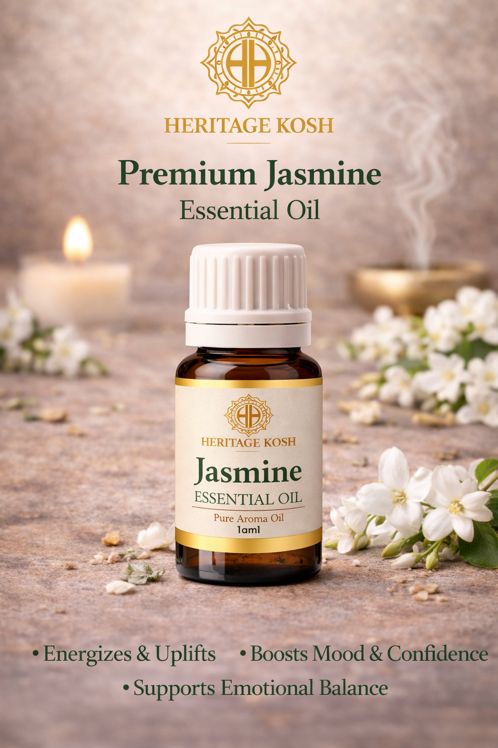 Handcrafted Wellness Self-Care Aroma Oil Set made in India – HeritageKosh