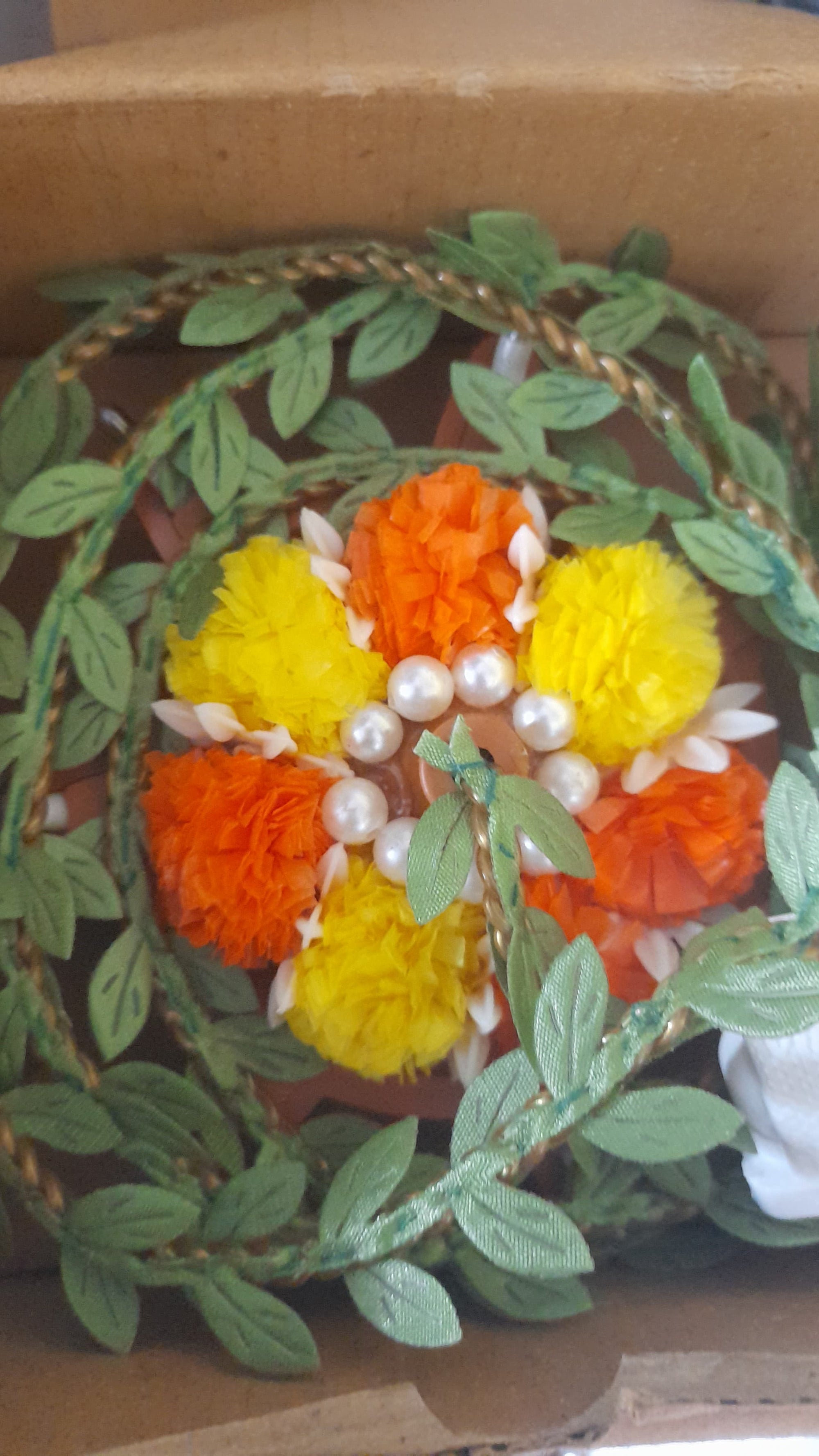 Marigold Hanging Diya