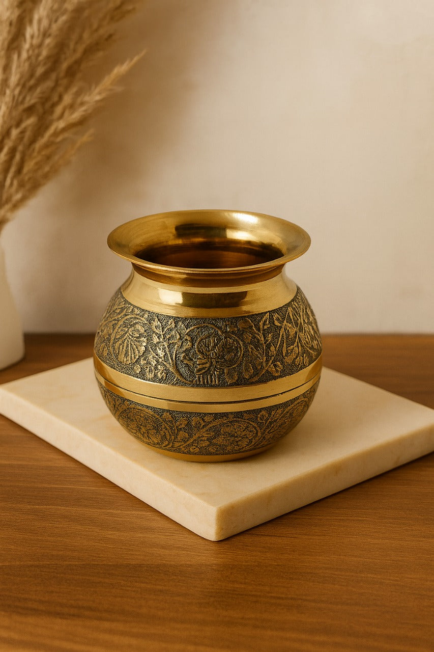 Emboss Brass Kalash