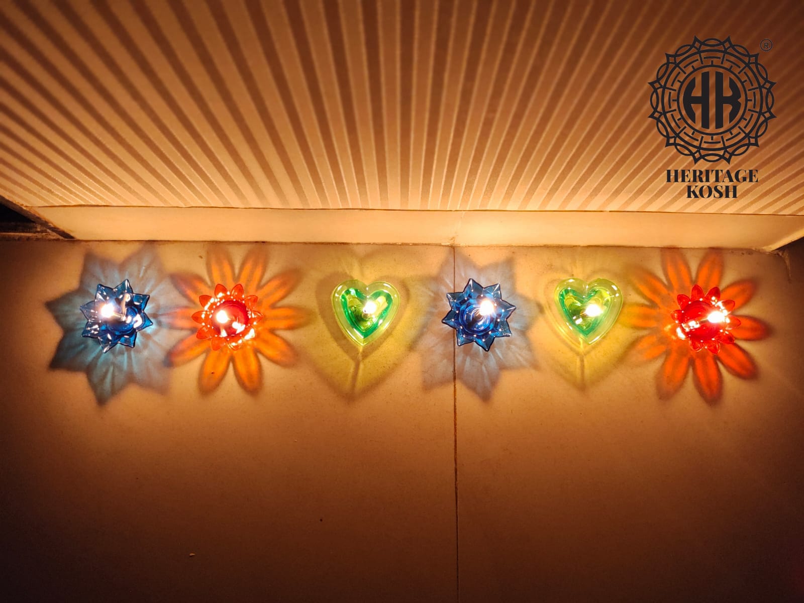 Acrylic Diyas (Set of 12)