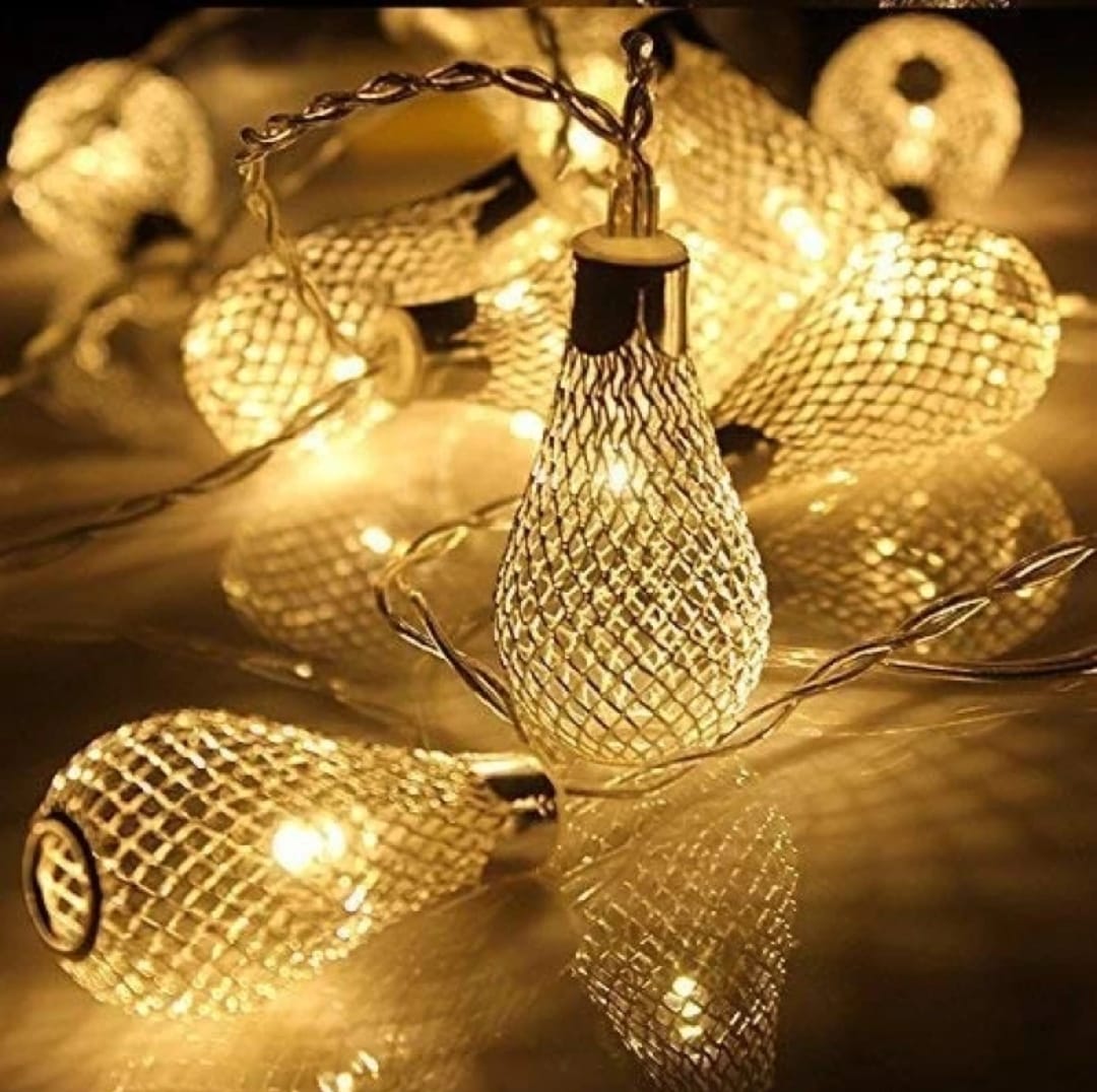 Metal Spring LED String Lights