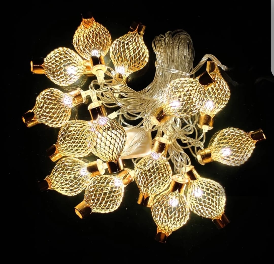 Metal Spring LED String Lights