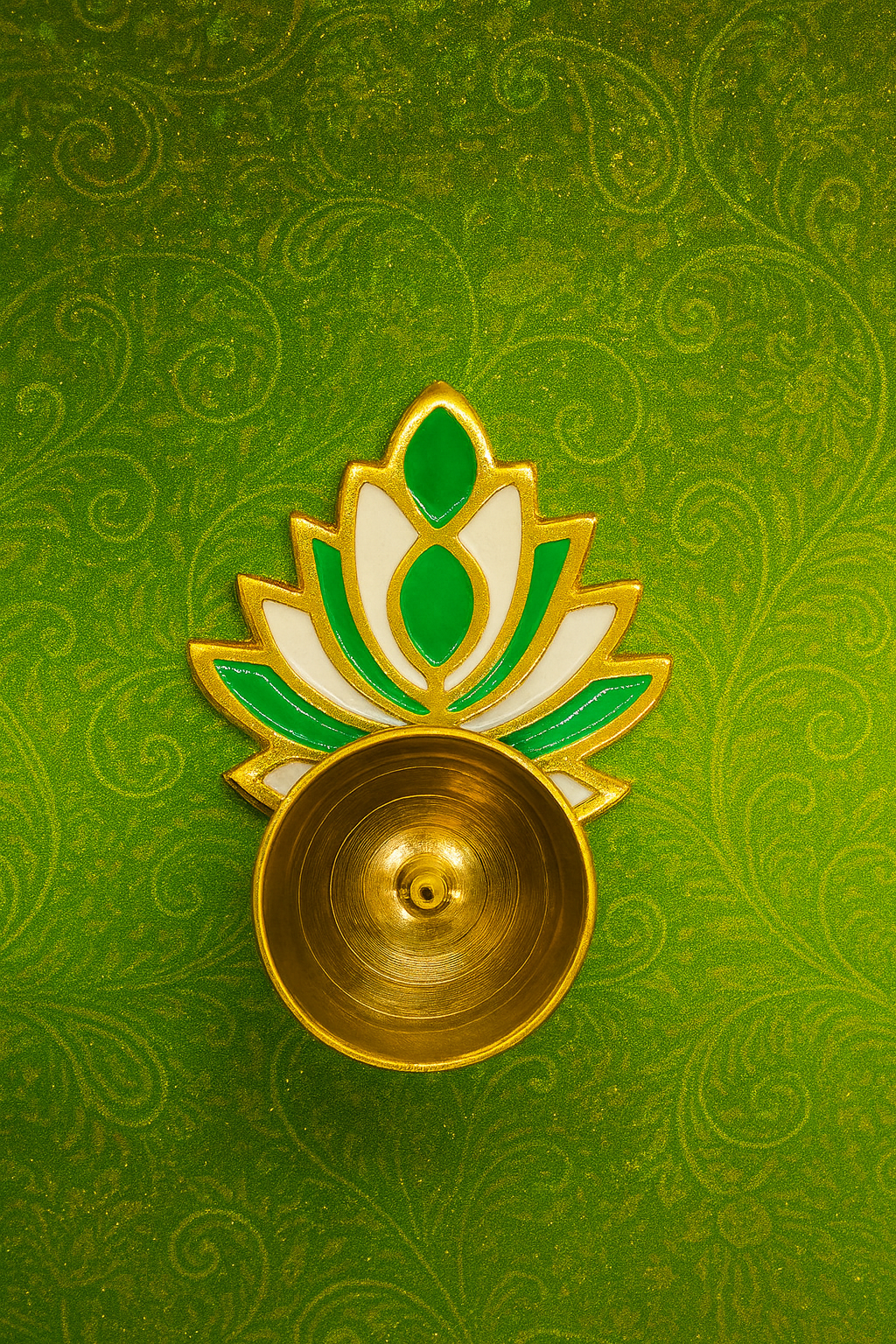 Colorful Lotus Diya