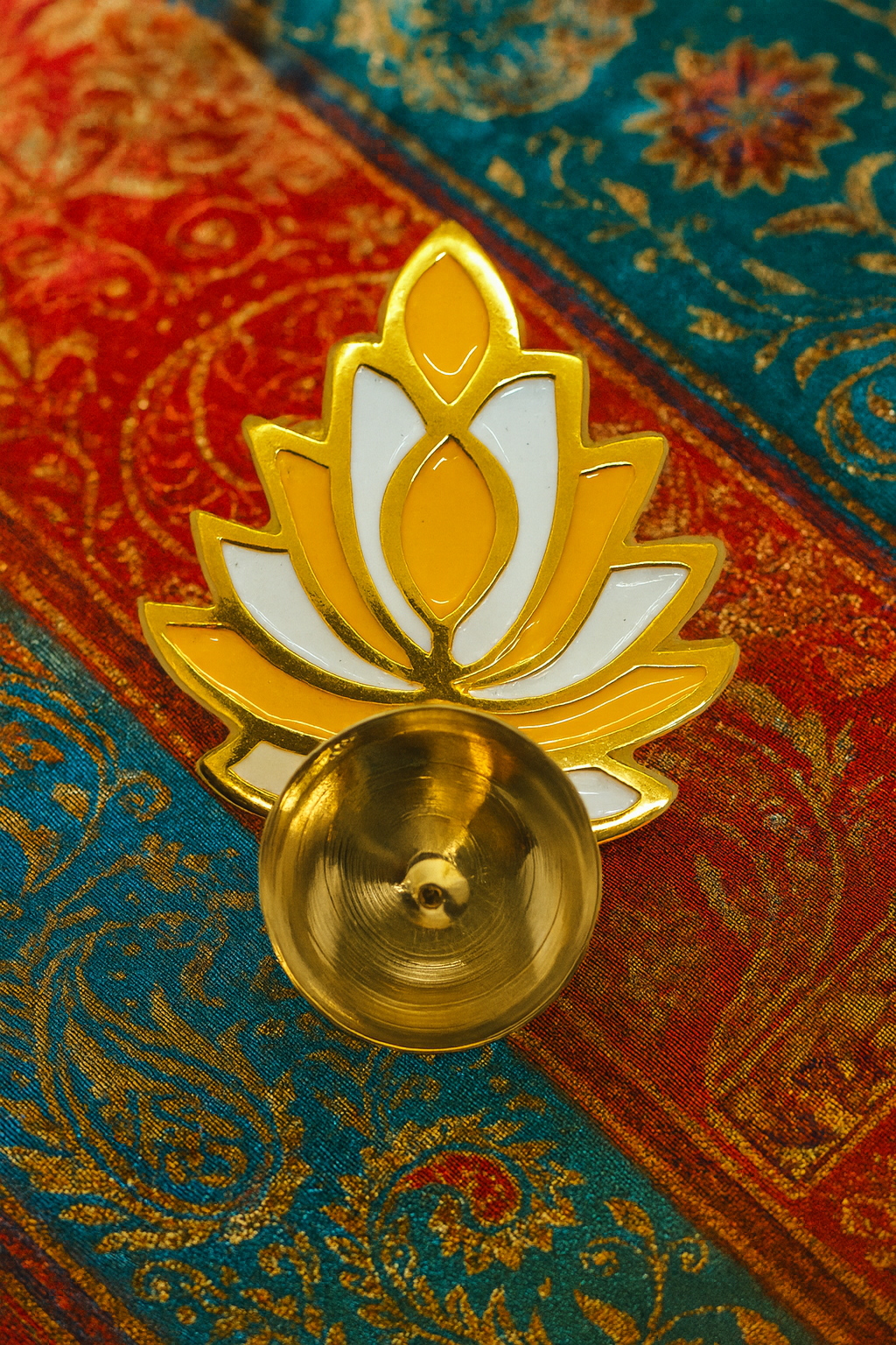 Colorful Lotus Diya