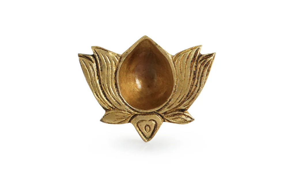 Brass Kamal Diya (Set of 4)